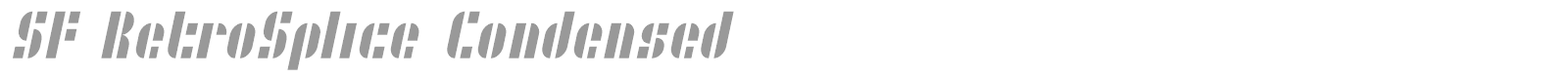 SF Retrosplice font preview